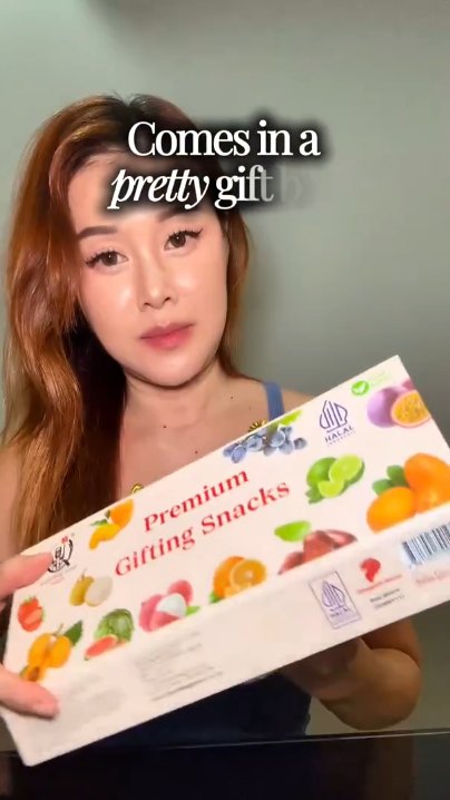 Creator presenting the Everything Good Premium Gifting Snacks box